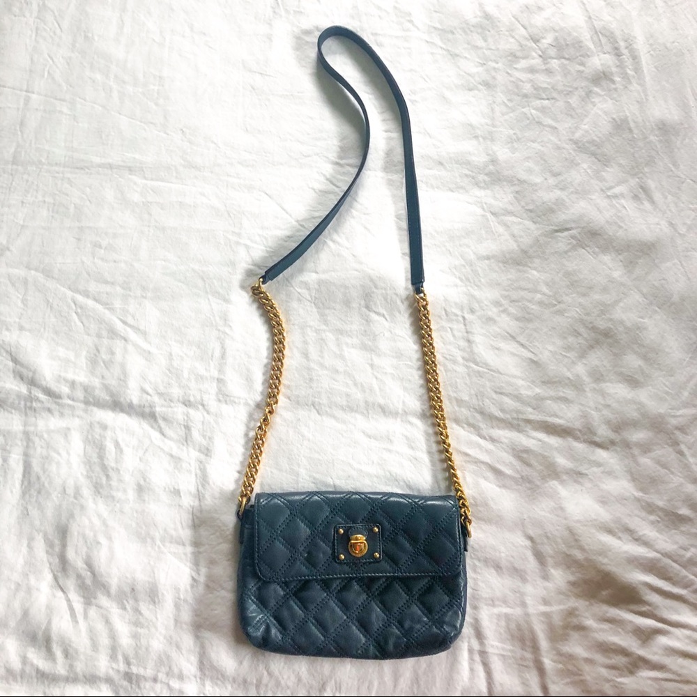 Marc Jacobs Single teal leather crossbody bag - Picture 2 of 10